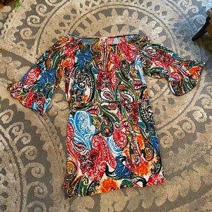 Dress Barn Dress, Large, Paisley Boho